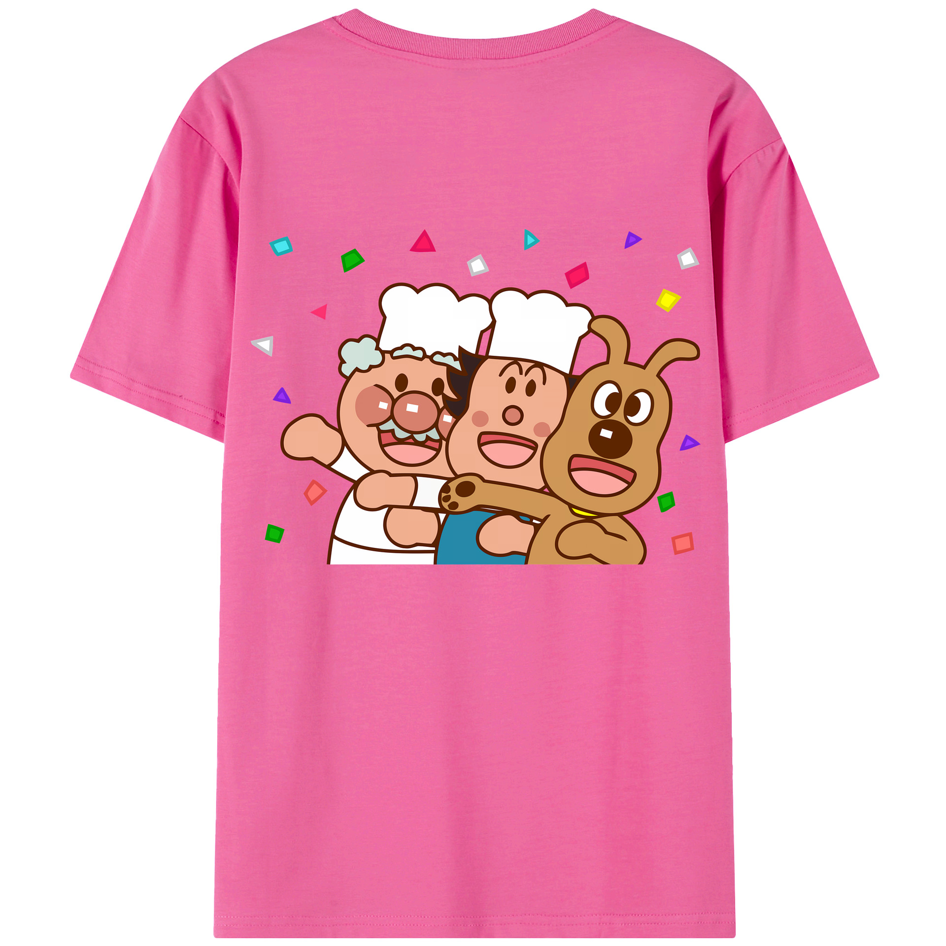 （画像用） アンパンマン Anpanman レディース半袖Tシャツ(バックプリント)